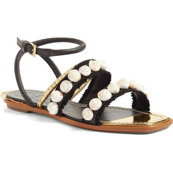 Tory Burch Shoes - **SOLD** Tory Burch Sinclair Seashell Sandals New